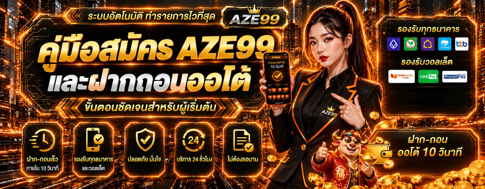 AZE99 สมัคร ฝากถอนออโต้ คู่มือผู้เริ่มต้น